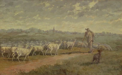 Landschap met een Kudde Schapen, 1872